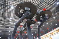 Machine de musculation DFT Fitness DFT-E697 Pearl Delt/Pec Fly avec pile de poids de 100 kg, construction en acier, réglable, durable et sûre