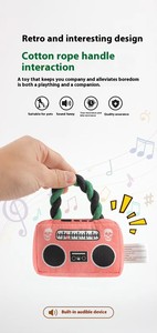 Giocattolo per Animali Domestici in Corda di Cotone di Lusso Durevole a Forma di Radio Interattivo con Suono per Cani e Gatti - Product Image 6