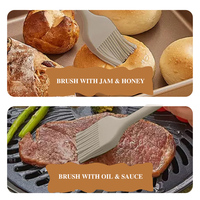 Bouteille d'huile en verre intégrée avec pinceau applicateur en forme de patte, distributeur d'huile anti-fuite en silicone monobloc pour barbecue, cuisson et pâtisserie