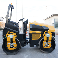 Rouleau compacteur vibrant à double tambour Sinoreal SR1400 chinois de 4 tonnes, à vibration hydraulique, pour asphalte, faible coût d'entretien, en stock