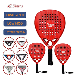Raqueta de Pádel de Carbono Diamante Duradera con Logotipo Personalizado OEM de Qingyu Sport, Diseño Personalizado, Núcleo de Goma EVA, Grado Profesional, Pedidos al por Mayor - Product Image 1