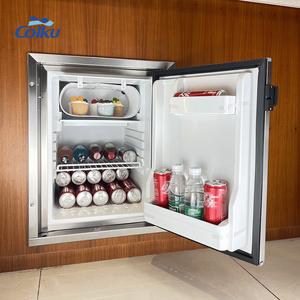 Colku DC-50 Acier Inoxydable Mini Rv Marine Intégré Réfrigérateur <span class=keywords><strong>12</strong></span> Volts Double Zone Réfrigérateur 50L Congélateur pour Bateaux - Product Image 5
