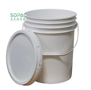 Seau en <span class=keywords><strong>plastique</strong></span> de qualité alimentaire de 10 litres 20 litres à usage intensif personnalisé seau en <span class=keywords><strong>plastique</strong></span> rond et carré pour peinture avec couvercle - Product Image 6