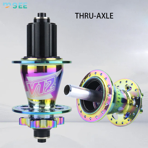 SeeMore Prêt à expédier <span class=keywords><strong>Moyeu</strong></span> <span class=keywords><strong>de</strong></span> vélo arrière en alliage d'aluminium à dégagement rapide 5 roulements 720 clics Frein à disque 12 griffes pour vélos 8-11 vitesses - Product Image 3