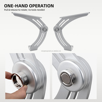 Support de siège de bateau pliant en aluminium, charnière de base de chaise marine pour yacht, vente en gros d'usine