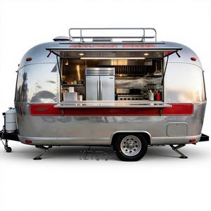 Remorque de concession mobile en fibre de verre avec verrou de sécurité, pour stockage alimentaire et cuisine, équipement protégé, homologuée DOT CE VIN, pour la vente de frites et de produits en chariot de rue - Product Image 1