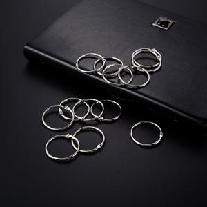 Stainless Steel Keychain Rings Round Metal Open-Ended Hard-Wearing Fashion Key Accessories - Product Image 4