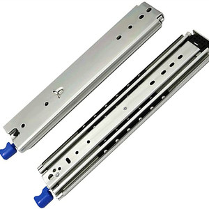 Locking Telescopic Herrajes Para Cajones Correderas Telescopicas Cierre Suave 44 Drawer Large Cabinet Pull Slides Locking Rail