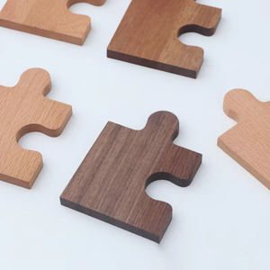 Wholesale Retro Wooden Cup <b>Building</b> <b>Block</b> Shape Teacup Mat Desktop Heat Insulation Table Tea <b>Sets</b> Supplies - Product Image 4