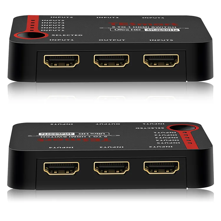 Interruttore hdmi a 3 porte TESmart a 5 porte con fornitori di telecomandi supporta CEC con emulatori EDID Switcher HDMI 4k 5 x1