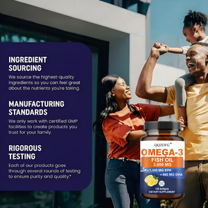 Oem/ODM nhà máy giá bán buôn số lượng lớn Omega 3 cá dầu Softgels 1000mg 1200mg biển sâu DHA EPA chanh có hương vị thảo dược bổ sung - Product Image 5