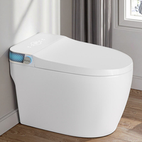 8804H Dayao Siège de toilette intelligent allongé avec chauffage, chasse d'eau à siphon en S, couvercle à fermeture lente inclus, en céramique monobloc