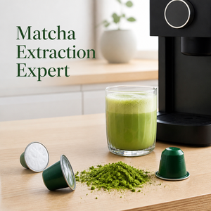 Capsules de Matcha Nootropique Bio Compatibles avec les Machines Nespresso – Soutien Concentration et Bien-être – Dosettes de Thé Vert en Vrac - Product Image 2