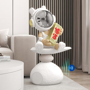 Haut-parleur Bluetooth Lucky Stone Get Rich Astronaut Bear - Décoration <span class=keywords><strong>Feng</strong></span> <span class=keywords><strong>Shui</strong></span> pour salon, <span class=keywords><strong>entrée</strong></span> et chambre - Product Image 3