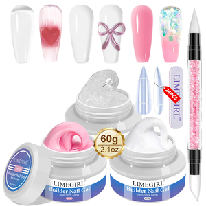 LIMEGIRL 60g UV Gel Set Solid Non-Stick Hand Extension Nail Resin Designer Material for DIY Acrylic Nail Art - Product Image 4