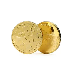 Moneda de Metal chapada en oro con estampado, monedas conmemorativas en relieve, diseño de logotipo personalizado, fabricante de monedas de Metal 2d 3d, gran oferta