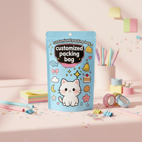 Sachets Doypack refermables anti-odeur et anti-enfants, personnalisés avec impression en héliogravure, en PE et Mylar, pour chips, chewing-gum et aliments pour animaux