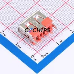 HC-USB2.0-L100-093J USB Connector Through hole Component (THT) Connector Type-A Female Through Hole 4P - Product Image 2