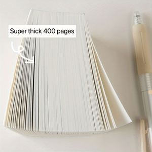 High Quality Leather Hardcover 400 Pages Super Thick Notebook Square Sticky Notes Memo Pads 8x8cm Thread Sewing Binding - Product Image 4
