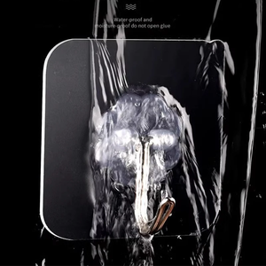 Perforation-free and Traceless <b>Hooks</b> Wall Transparent Adhesive <b>Hooks</b> Strong Load-bearing Bathroom and <b>Kitchen</b> Adhesive <b>Hooks</b> - Product Image 5