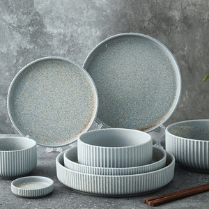 Bộ đồ ăn sứ cao cấp nhà hàng, nhà bếp, Giáng sinh, thiết kế chấm bi, dùng cho bữa ăn sang trọng - Product Image 5