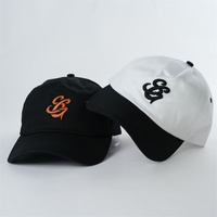 Gorra de Béisbol Personalizada OEM de 5 Paneles con Logotipo Bordado en Relieve, Gorra de Béisbol de Dos Tonos con Talla Ajustable para Hombre