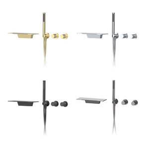 Copper Bathtub Shower Head Dual Function Concealed Installation Waterfall Spray Rectangle Shape With Mixing Valve Hot Cold Water - Product Image 4