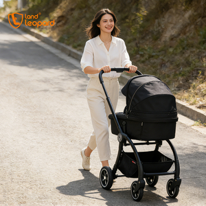 Kit de voyage complet pour poussette Land Leopard Eagle-s, siège auto, porte-bébé pliable, cadre en alliage d'aluminium, capacité de charge de 20 kg, pour les plus jeunes - Product Image 1