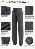 Pantalon de jogging extensible en soie glacée pour homme – Léger, rafraîchissant, longueur cheville, avec cordon de serrage, décontracté, séchage rapide, logo personnalisé