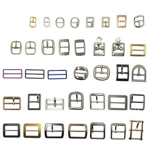 Pieghe in lega a più stili con fibbia quadrata con fibbia a scorrimento per parti di borse per borsa e cinturino fibbie regolabili - Product Image 2