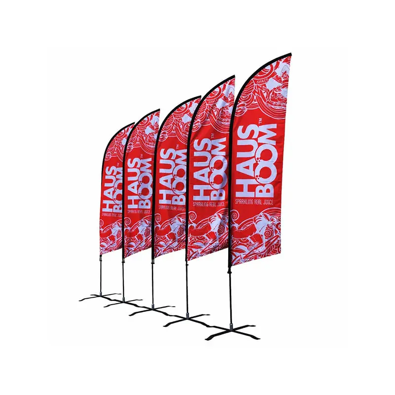 6ft 8ft 16ft 18ft Promotie Veren Vlag Vliegende Vlaggen Veren Banners Custom Reclame Strandvlaggen