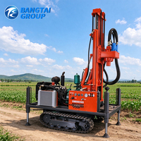 Foreuse rotative automatique pour puits d'eau, équipement de forage hydraulique diesel portable pour projets de forage de nappes phréatiques