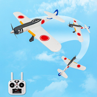 COOLBANK Ki-84 Avión de Ala Fija Realista de la Segunda Guerra Mundial, Modelo de Avión de Simulación por Radiocontrol, Juguete Coleccionable para Aficionados a la Aviación