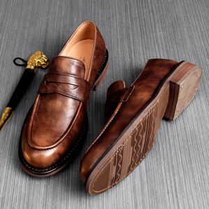 Mocasines Casuales para Hombre Más Vendidos, Zapatos Formales de Negocios Personalizados de Alta Calidad, Zapatos de Cuero Vacuno para Fiesta - Product Image 1