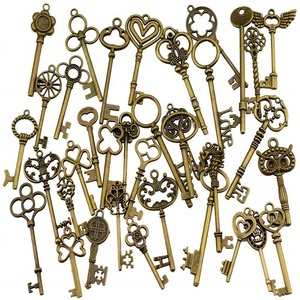 Abrelatas Retro de Bronce, Llaves de Esqueleto Vintage, Recuerdos para Fiestas de Boda, Amuletos de Metal Punk Zakka, Regalos, Abrebotellas con Llave - Product Image 3