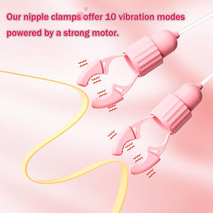 Juguete sexual vibrador para mujer con abrazadera para pezones, masaje de senos, labios, clítoris, Clip, estimulación, masajeador vibrador para lamer la lengua - Product Image 6