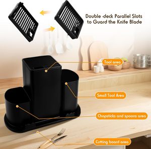 19 Pcs Kitchen Utensil Set <b>Silicone</b> Kitchenware Set Cuttings Board Storage With Wooden Handle Bucket Knife Kitchen <b>Tool</b> - Product Image 6
