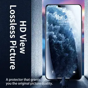 Supglass gehärtetes Glas Display-Schutzfolie XC-11 3D Super Radian 0,4 mm große Kante 9H Härte gehärtetes Glas für iPhone 15 Pro max