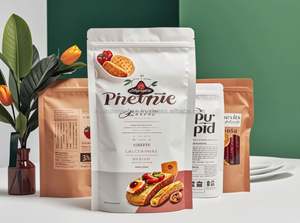 Pochette refermable en mylar mat imprimée en héliogravure personnalisée pour l'emballage de nourriture et de collations - Product Image 2