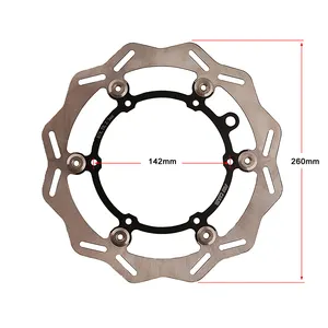 RTS Motorcycle 260MM Front Floating Brake Disc Rotor For SX EXC XCW FE FC TX FX 125-530 TE FE 125-570