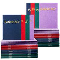 Divertido Juguete de Pasaporte con Cubierta de Cartón, Diseño de Globo Terráqueo, Páginas de Doble Capa de Primera Calidad, Impresión Offset, Relieve, Recuerdo para Coleccionistas