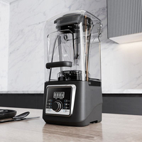 Logo personnalisé 4L 5L Robot culinaire Blender Machine Heavy Duty Commercial 6 lames couvercle insonorisé pour la cuisine