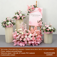 Arches de fleurs artificielles personnalisées pour mariage, arrangement floral en soie pour la réception, la célébration, la décoration d'événements