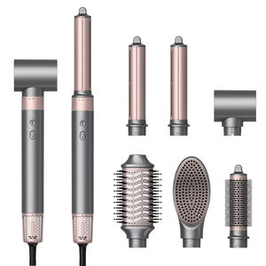 Secador de pelo automático de aire caliente de alta velocidad, cepillo iónico sin escobillas 6 en 1, cepillo de aire caliente, secador de pelo, rizador de pelo. - Product Image 1