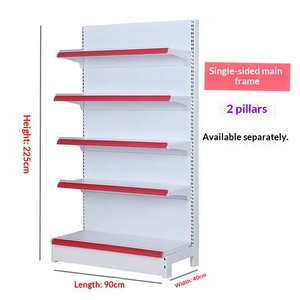 Supermarket Display Shelves Single-sided Double-sided Metal Heavy Duty Quick Installation for Convenience Stores <strong>Small</strong> <strong>Shops</strong> - Product Image 4