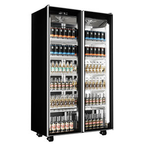 Luz Lcd superior comercial Individual Doble 2 3 Enfriador de vidrio Mini Congelador Pantalla Refrigerador con puerta transparente para bebidas - Product Image 2