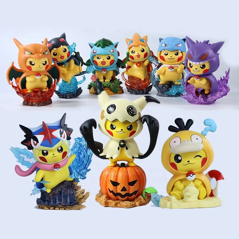 Anime Figure High Quality Pikachuss Action Figures cos cosplay Monster Toys for Poke-mon Kids Pokemoned Action Figure