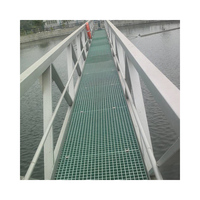 Grille en plastique FRP antidérapante pour plate-forme, passerelle et bande de roulement d'escalier