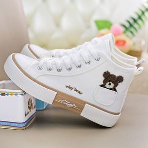 Nouvelles Baskets <span class=keywords><strong>en</strong></span> <span class=keywords><strong>Toile</strong></span> Montantes "Ours à Poche" pour Femmes, Idéales pour l'Été et l'Hiver, Design Niche Polyvalent - Product Image 3