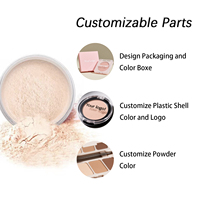 Faites votre propre marque Cosmétiques de haute qualité Poudre Vegan Visage Maquillage Imperméable Longue Durée Mat Réglage Poudre Libre